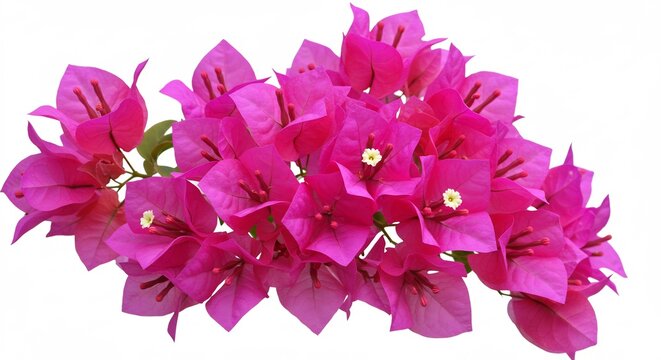 Fiori bouganville viola brillante luce intensa composizione floreale elegante. AI Generated