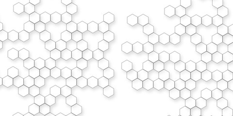 modern geometric abstract hexagon background featuring geometric symmetry, modern minimal abstract hexagon geometric patterns design ideal for futuristic background.
