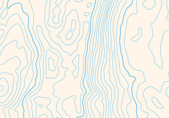 Topographic map background with altitude lines. Abstract terrain topography with elevation levels of the relief