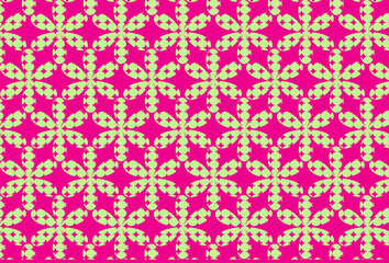 seamless floral pattern with green flowers