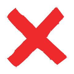 Obraz premium Red cross sign