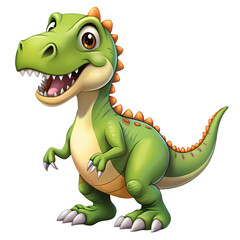 Fototapeta premium Cartoon Baby TRex Dinosaur Illustration Perfect for Childrens Books Educational Materials and Branding isolated on transparent background