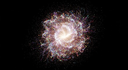 Fototapeta premium Dynamic Digital Innovation Burst Abstract Technology Background