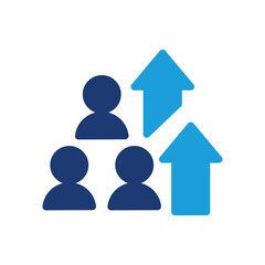 team improvement colored icon vector design good for web or mobile app