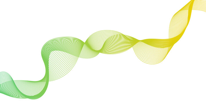 Smooth green wave line design featuring flowing abstract curves for modern clean backgrounds and creative layouts with geometric abstract various seamless line patterns.