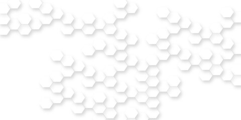 Business concept Clean white hexagon abstract empty smooth geometric hexagon background with geometric pattern creating modern minimal aesthetic for elegant design compositions and branding visuals.
