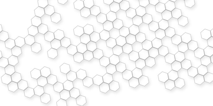 abstract geometric patterns of hexagon Modern white hexagonal seamless background with subtle geometric texture ideal for clean designs.