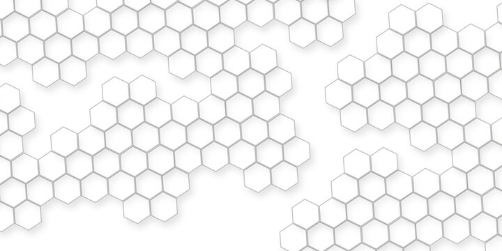 abstract geometric patterns of hexagon Modern white hexagonal seamless background with subtle geometric texture ideal for clean designs.