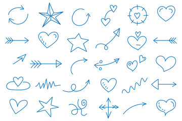 Cute flower line sketch vector kid sticker background icon heart children. Star cute flower line summer school crayon shape design set chalk child pattern hand element cloud cartoon drawn brush paint