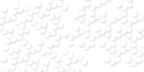 Abstract seamless geometric patterns of Clean white hexagon background with modern geometric shapes for minimal elegant designs.