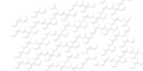 Modern white abstract background with smooth soft curves, minimal geometric shapes, clean light texture, elegant futuristic pattern, modern geometric white background with various geometric hexagon.