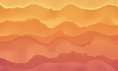 Warm Sunset Iridescent Watercolor Texture