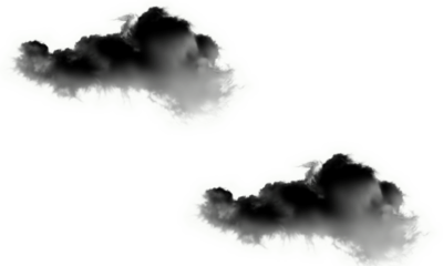 Dark clouds against a black sky abstract background