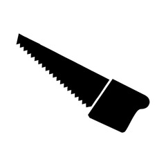 chainsaw silhouette vector illustration