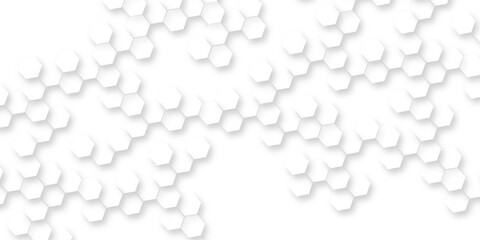 seamless geometric honeycomb pattern, clean minimal futuristic surface, 3D texture design for technology, corporate, digital, presentation, website, wallpaper, White hexagon abstract background.