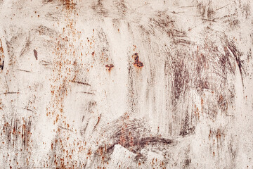 Old dirty scratched metal texture abstract steel pattern white background weathered messy obsolete