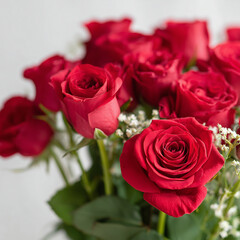 bouquet of red roses
