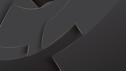 Black gold background