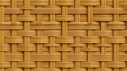 Intricate wooden texture woven pattern close-up. AI image