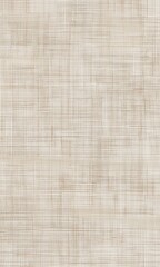 Fototapeta premium Vertical close up of a burlap fabric texture on a light brown background. Beige linen cloth pattern. Neutral woven material surface for abstract backdrops.