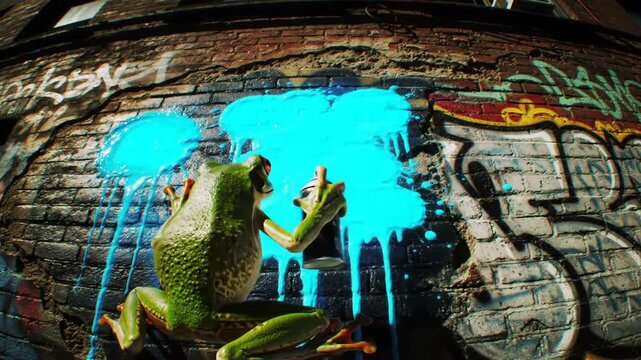 graffiti on the wall