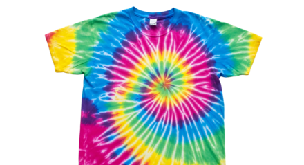 Colorful Tie Dye TShirt Pattern Design Vibrant Psychedelic Clothing Fashion Textile Art