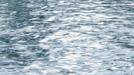 Fototapeta premium Gentle ripples on tranquil water surface. AI image