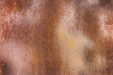 Old brown rusty metal surface old texture background