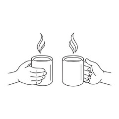 Simple coffee mug design with color options