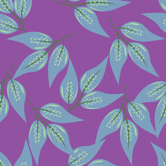 Amazing seamless floral pattern with bright colorful small flowers