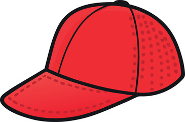 3d a drawing of cap and baseball cap icon vector
