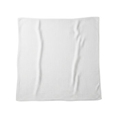 White cotton muslin baby swaddle blanket