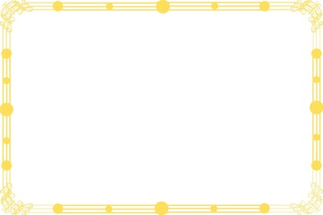 Simple Frame, Photo Frame, Unique Border Frame with White Background, Yellow Color Frame, Amaizing Frame
