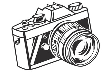 Retro camera illustration