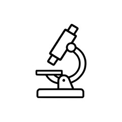 Microscope vector illustration for science, research, biology, and laboratory