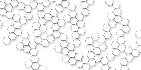 Abstract modern and technology concept White Hexagonal Background Luxury White Pattern, modern geometric patterns, elegant soft design, futuristic digital artistic backdrop.	