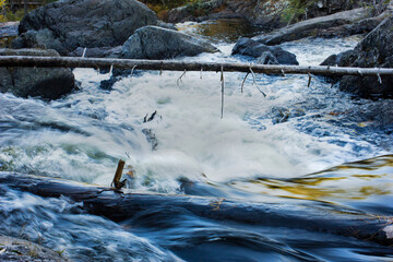 rushing water to the falls © Alyssa