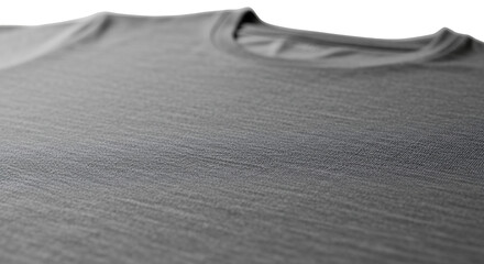 Plain Grey TShirt Mockup on White Background for Design and Branding Projects