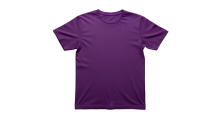 Purple TShirt Mockup Isolated on Black Background Ready for Graphic Design and Printing