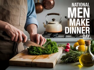 On National Men Make Dinner Day, Break Gender Stereotypes and Celebrate Men Taking Charge of Dinner with Delicious Recipes, Family Meals, and Flavorful Fun.