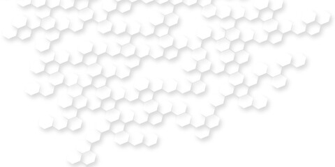 clean minimal 3D hexagon texture, futuristic technology surface, seamless design for business, digital, presentation, website, wallpaper, Abstract white hexagon background, modern geometric honeycomb.