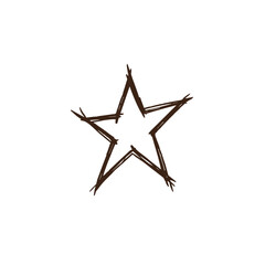 Abstract nine point star graphic design