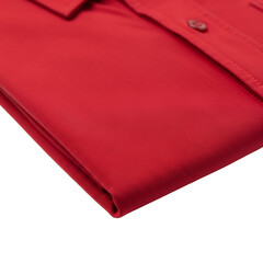 Red Shirt Close Up Detail Elegant Business Fashion Style Formal Wear Concept