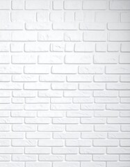 Fototapeta premium White brick wall texture (1)