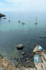 Diana's Grotto beach on the Black Sea in Sevastopol