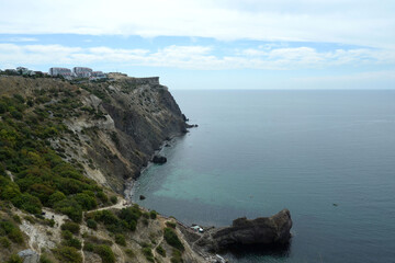 The Black Sea coast of Crimea at Cape Fiolent. Sevastopol