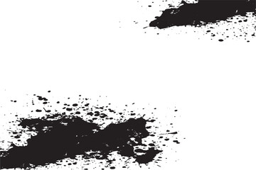 Obraz premium Black Ink Splatter Texture on White Background