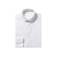 White Dress Shirt Business Formal Wear Isolated on White Background Stock Photo Image