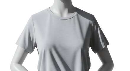 White TShirt Mockup on Mannequin for Design Printing and Branding Concepts