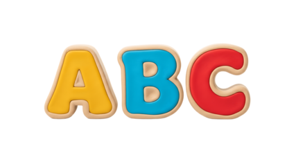 Clay Toy Blocks Spelling ABC
